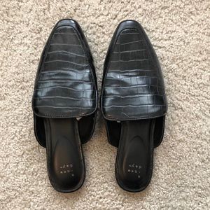 A New Day Black Loafer Slides